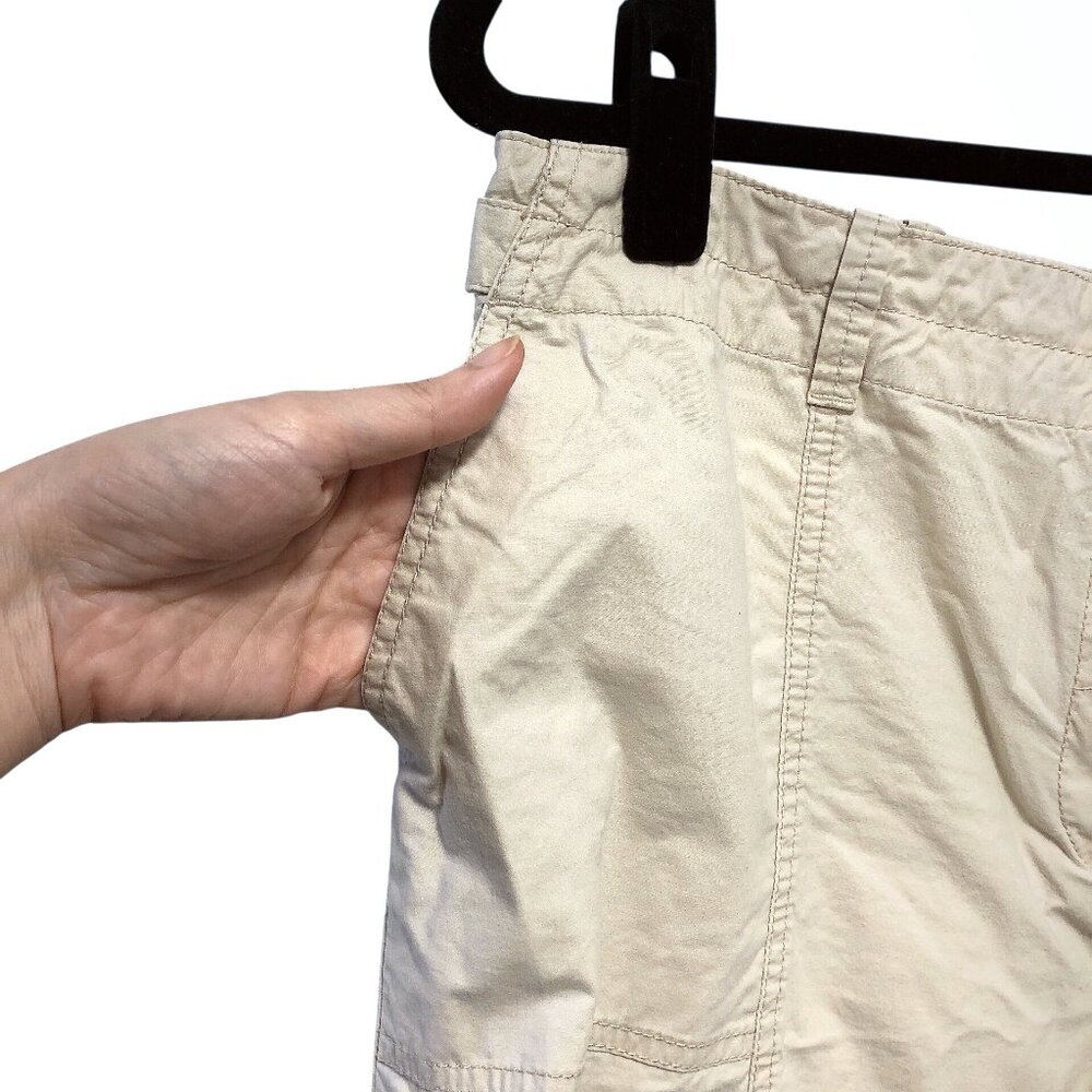 Talbots Solid Beige Cropped Casual Pants Size 14 - image 4